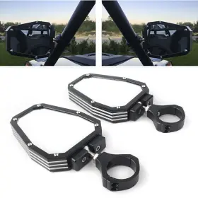 Yusen233 432562734541 For Polaris Rzr Xp1000 Xp4 1000 Utv Offroad Side Mirrors Rear View 1.75 Inch Bar
