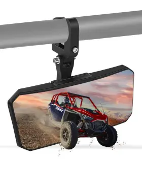 Utvmirror02 Zidiyoruo Utv Rearview Mirror 4.2 Inch X 11 Large Sxs Extra Black