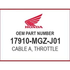 Honda Cable A, Throttle 17910-MGZ-J01 Oem New. Price: $12.13.
