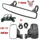 2" Breakaway Side & Rear View Mirrors For Utv Polaris Can-am Commander 800 1000 New. Price: $43.99.