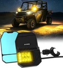 Utv Rear View Side Mirror Yellow Light Fr Polaris Ranger Can Am Maverick Pro-fit New. Price: $145.68.