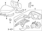 Genuine Subaru Mirror 91036AN84A New. Price: $156.90.