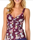 Anne Cole 40B/38C Full Bloom Underwire Front Twist Shirred Tankini Top New. Price: $16.19.