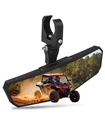 Zidiyoruo Utv Rear View Mirror, Adjustable Sxs Rzr Center 10.2" 3.5", Black New. Price: $33.97.