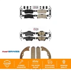 Front Rear Ceramic Disc Brake Pads And Parking Shoes Kit For Dodge Wk KNN-100750 New. Price: $140.39.