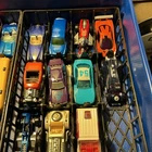 Assorted Hot Wheels With Lot Of 47 Cars In An Older Matchbox Case. Used. Price: $83.00.