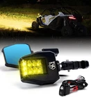 Xprite Utv Side Mirrors 2025 New Aluminum W/amber Led Spot Light Lens. Price: $174.98.