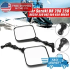 Pair Of Black Square Head Motorcycle Mirrors For Suzuki DR200 DR350 DRZ400 DR650 New. Price: $17.27.