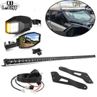 For Can-am Maverick X3 Max Roof 50" Led Light Bar Bracket & Rear Racing Mirrors New. Price: $237.49.
