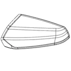Can-am New Oem Left Hand Rear View Mirror Trim, 708400465. Price: $47.94.