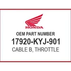 Honda Cable B, Throttle 17920-KYJ-901 Oem New. Price: $17.61.