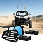 Utv Rear View Side Mirrors Adjustable Fits 1.75"-2" Roll Cage Polaris Rzr 1000 New. Price: $55.99.