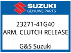 Suzuki Oem Part 23271-41G40 Arm, Clutch Release New. Price: $60.91.
