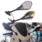 Carbon Sport Bike Rear View Led Turn Signal Mirrors For Suzuki GSXR600 GSXR750 New. Price: $38.62.