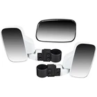 White Breakaway Side Rear View Mirror For Offroad Utv 1.75 Inch Cage 1998-2025 New. Price: $29.95.
