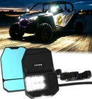Utv Side View Mirror Smoked 3-IN-1 Led Spot Turn Puddle Lights Dual Blind New. Price: $129.98.