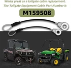 2X Tailgate Cable M159508 For John Deere Gator Xuv 625I 825I HPX615E HPX815E New. Price: $13.99.