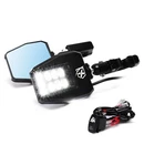Aluminum Utv Side View Mirrors W/ Puddle Lights For 1.75-2" Roll Cag Polaris Rzr New. Price: $119.98.