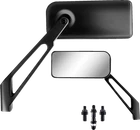 Parts Unlimited Mirror X-treme Designer Side View Rectangular Black New. Price: $64.61.