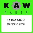 13102-0070 Kawasaki Release-clutch 131020070, New Genuine Oem Part. Price: $40.08.