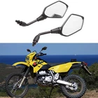 Motorcycle Rear View Side Mirrors Black For Suzuki DR650 DRZ400SM DR350 New. Price: $23.40.