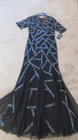 Stunning Adrianna Papell Black Beaded Full Length Dress Size 8 Rrp 90 New. Price: $30.88.