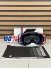 100% Armega Goggle Mxon France - Hiper Red / Blue Lens Limited Edition New. Price: $175.00.