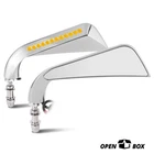 Open-box Fit Universal Naked Bike Axe Chrome Cover Led Signal Side View Mirrors Used. Price: $11.34.