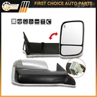 Mirrors Chrome Power Heated Tow Led Puddle Lights For 2010-2017 Ram 1500-3500 New. Price: $150.05.