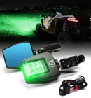 Utv Rear View Side Mirrors Green Led Lights For 1.75-2" Roll Bar Polaris Rzr Sxs New. Price: $96.24.