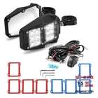 Utv Side Rear View Mirrors With Led Light Fit 1.75"-2" Roll Cage Compatible New. Price: $115.43.
