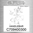 C709400300 Handlebar Fits John Deere (surplus Open Box) New. Price: $55.20.