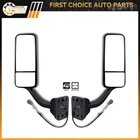 Pair Side Mirrors For 2008-2016 Freightliner Cascadia Power Heated Black Cover New. Price: $325.84.