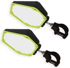 Assault Black/fluorescent Yellow Bomber Plastic Mirrors + 1.5" Clamps New. Price: $164.94.