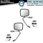 Trq Side View Manual Mirrors Stainless Steel Pair Ford Pickup Truck New. Price: $72.58.