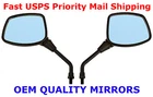 Pair Of Black Square Head Motorcycle Mirrors - Suzuki DR200 DR350 DR400 DR650 New. Price: $16.77.