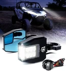Xprite Utv Side Rear View Mirrors W/ Led Spot Light 1.6"-2" Clamp Can-am Polaris New. Price: $104.49.