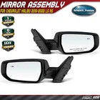 2PCS Front Lh & Rh Black Power Mirror W/o Heated For Chevrolet Malibu 2016-2022 New. Price: $166.69.