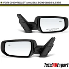 2PCS Black Power Mirror W/o Heated For Chevrolet Malibu 2016-2022 Front Lh & Rh New. Price: $171.99.