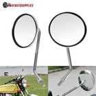 Chrome Motorcycle Rear View Side Round Mirror For Yamaha Suzuki Kawasaki Custom New. Price: $20.99.