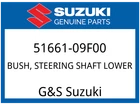Suzuki Oem Part 51661-09F00 Bush Steering,lower (17X26X36 New. Price: $32.67.