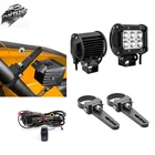Fit John Deere Gator Hpx Xuv Pillar 1.75" Round Bar Clamps Led Pod Light Switch New. Price: $40.18.