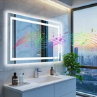 Smart Bathroom Mirror W/ Bluetooth Dual Led Strips Anti-fog Dimmable Lighting New. Price: $209.93.