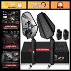 Foldable Motorcycle Mirrors 10MM 8MM - Aluminum Handlebar Side View For Atv, Dir New. Price: $87.99.