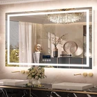 Rectangle Lighted Bathroom Mirror With Bluetooth Speaker Front-lit And Backlight New. Price: $189.92.