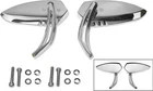 Harddrive Strike Mirrors 6"W X 2.5" Chrome New. Price: $157.46.