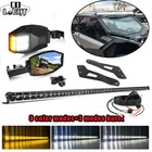 50" Led Light Bar Bracket & Rear Racing Mirrors For Can-am Maverick X3 Max Roof New. Price: $248.99.