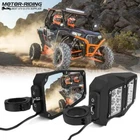 Utv Rearview Side Mirrors With Led Light For Polaris Rzr Fit 1.5"-2" Roll Cage New. Price: $59.84.