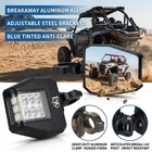 Xprite Utv Side View Mirrors W/ Spot Lights 1.6"-2" Clamp Polaris Rzr 900 1000 New. Price: $100.21.