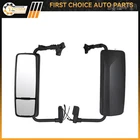 Left + Right Side Pair Black Mirrors Complete Truck For 2004-2017 Volvo Vnl New. Price: $276.34.